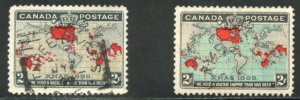 Canada Scott 85-86 UH - 1898 Imperial Penny Postage Issue - SCV $18.00