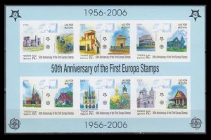 2005 Laos 1973-78/B194b 50th anniversary of the first Europa Stamps 30,00 €