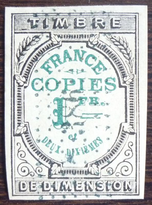 FRANCE - REVENUE STAMP! fiscaux tax stempelmarke frankreich J76