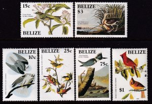 Belize 750-755 Birds MNH VF