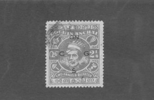 INDIA COCHIN ANGHAL 061 USED BIN $1.50