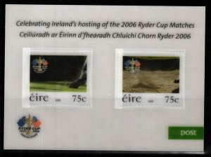 IRELAND SGMS1808 2006 RYDER CUP GOLF TOURNAMENT MNH