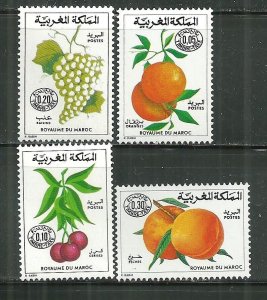 Morocco MNH J5-8 Fruit