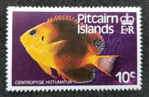 *FREE SHIP Pitcairn Islands Blackear Angelfish Fish 1984 Marine Life (stamp) MNH