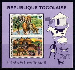 Togo 1974 Domestic Animals Mint MNH Miniature Sheet SC C239a