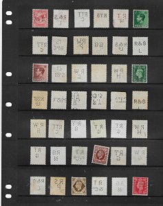 GREAT BRITAIN PERFIN COLLECTION