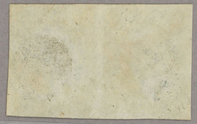 US Scott#17 VF-XF 1851 12c Imperf Washington Pair, bright, w/blue cancel, sound