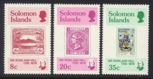 Solomon Islands Sc# 393-5 MLH Sir Rowland Hill