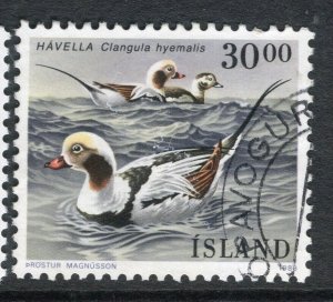 ICELAND; 1980s early Birds issue fine used 30k. value