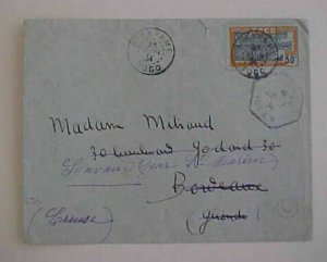 TOGO 1934 ATAKPAME B/S LOME & FRANCE FORWARDED