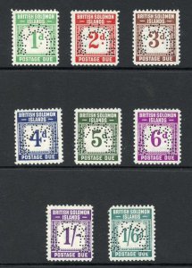 British Solomon Is SGD1/D8 Post due set U/M (1/6 rounded corner) Cat 250 pounds