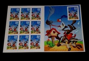 U.S.#3391, 2000, ROAD RUNNER, PANE/10, WITH PERFORATED SINGLE, MNH,NICE! LQQK!