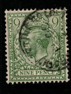 GB SG427 1924 9d OLIVE-GREEN USED