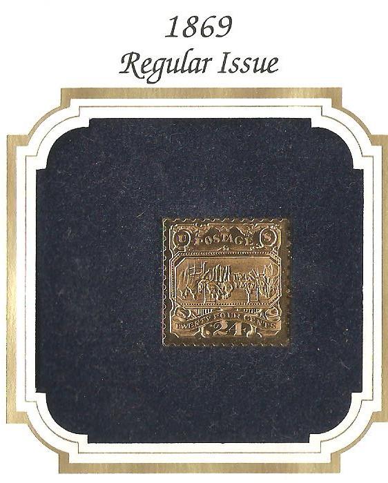 120 22kt Gold Replica stamp