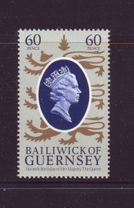 Guernsey Sc 330 1986 60th Birthday QE II stamp mint NH