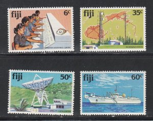 Fiji # 445-448, Ships,  Tracking Station, Mint NH, 1/2 Cat.