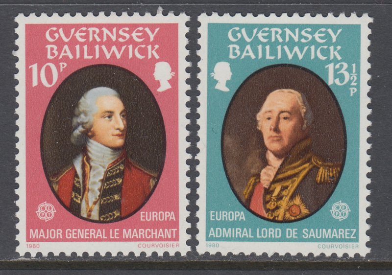 Guernsey 207-208 MNH VF