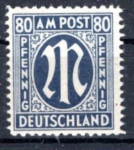 Germany AM Post Scott # 3N19, mint nh, var. in perforation and paper, exp h/s