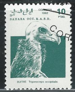Sahara Occ RASD 10p Bird Buitre Trigonoceps Occpitalis CTO