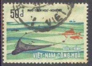 VIET NAM-SOUTH 410 USED 1972 50pi FISHING INDUSTRY