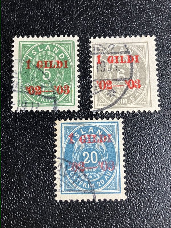 Iceland Scott 45-47 Used