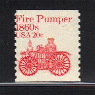 #1908 MNH coil single 20c Fire Pumper 1981-85  Issues