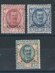 Eritrea 99-101 Sas 125-7 MLH F/VF 1926 SCV $295.00