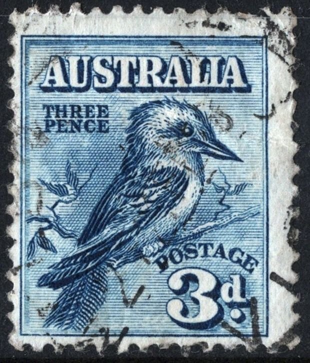 Australia SC#95 3d Kookaburra (1928) Used