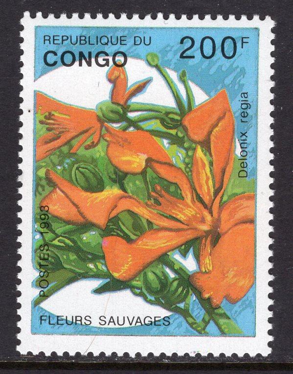 Congo People's Republic 1019 Flower MNH VF