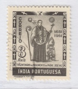 1951 Portuguese India 3r Used Stamp A20P34F2256-