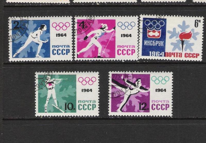 RUSSIA 2843-47 VFU OLYMPICS R3-113