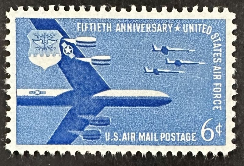 US #C49 Used VF 6c Airmail: 50th Anniv US Air Force 1957 [B3.5.1]