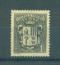 French Andorra sc# 65 (2) mh cat value $.25