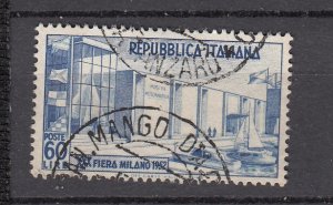 J27875 1952 italy set of 1 used #600 milan fair