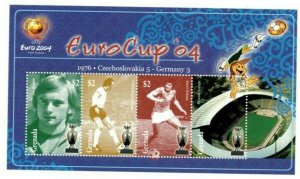 Grenada - 2004 - European Soccer - Sheet Of 4 - MNH