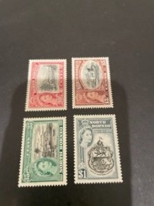 North Borneo sc  276-279 MH comp set