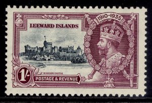 LEEWARD ISLANDS GV SG91, 1s slate & purple, LH MINT. Cat £28.