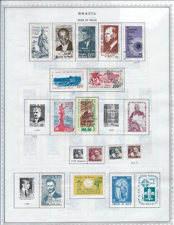 Brazil '57//'69. Mounted album pages [m/u]