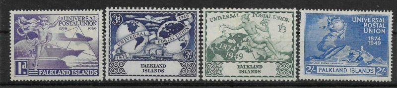 FALKLAND ISLANDS SG168/71 1949 U.P.U. SET MTD MINT 