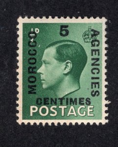 Great Britain Offices in Morocco 1936 5c on 1/2p dark green, Scott 78 MH