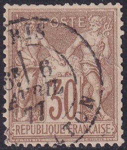 France 1876 Sc 73 used Paris date cancel