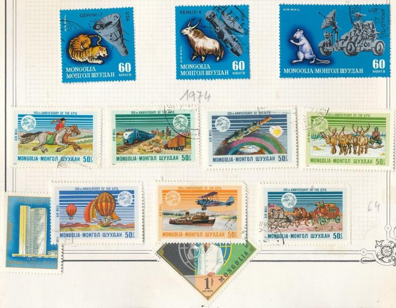 Mongolia 1960s/70s Space Sport Wildlife Aviation M&U(80+Stamps) Au7648