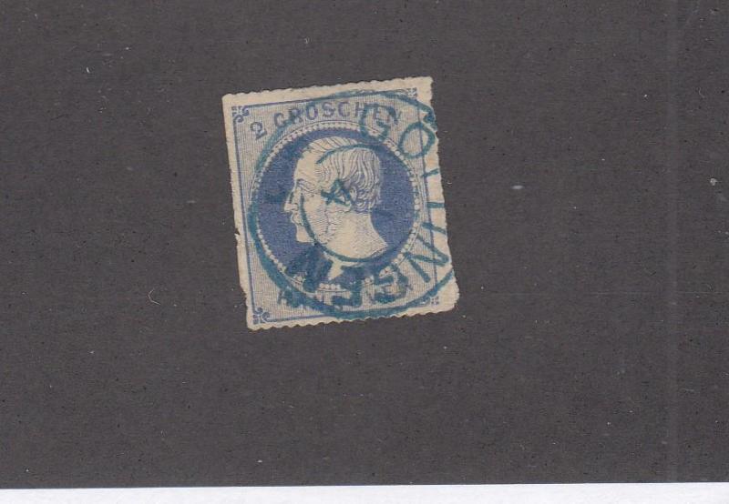 GERMANY HANOVER # 28 VF-SON CANCELLED IMPERF CAT VALUE $60+