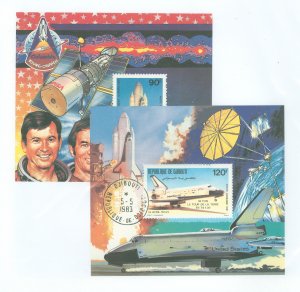 Djibouti #C149-150v  Souvenir Sheet (Space)