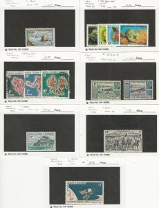New Caledonia, Postage Stamp, #320//454,  B12A-B, C15, C46 Mint & Used, JFZ