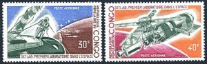 Congo PR C175-C176, MNH. Michel . Skylab, space laboratory, 1973.