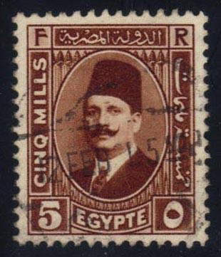 Egypt #135 King Fuad, used (0.40)