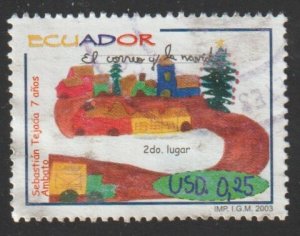 Ecuador SC# 1691a - (25c) - Children's Art - Used Single