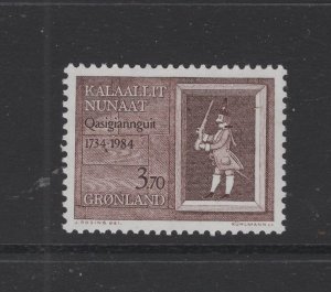 Greenland #161  (1984 Town of Christianshab  issue) VFMNH CV $1.40