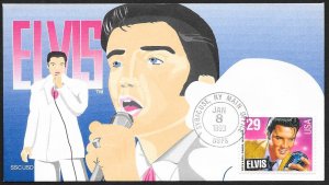 UNITED STATES FDC 29¢ Elvis 1993 SSC JSD Unofficial City